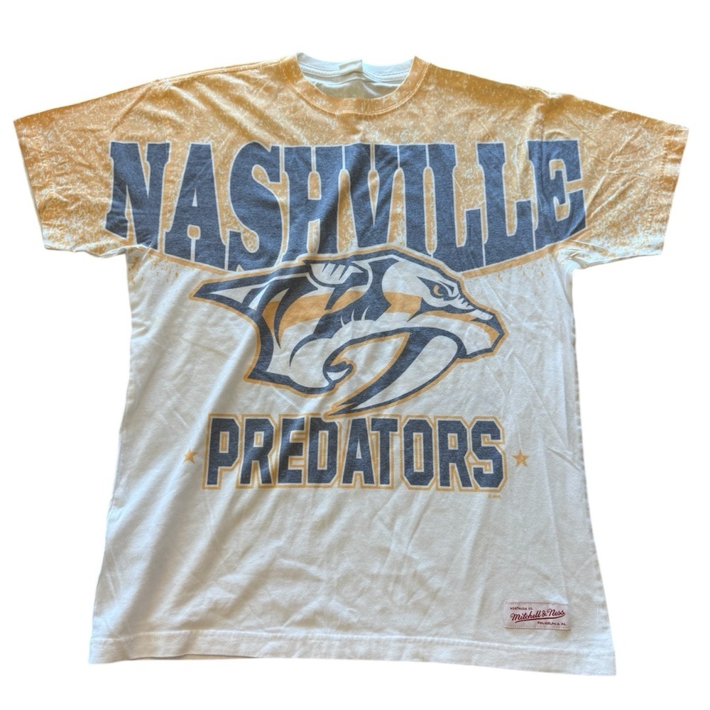 Mitchell & Ness Nashville Predators Graphic Short Sleeve T-Shirt L